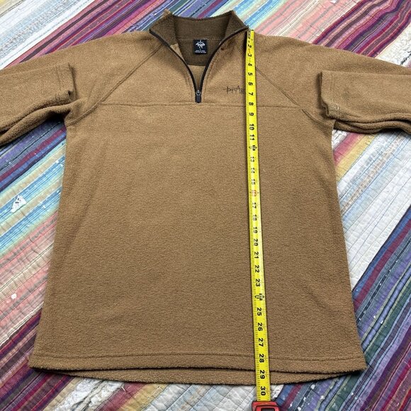 Prana Light Brown 1/4 Zip Fleece Pullover Gorcore Hiking Camping Mens Large - Picture 8 of 10
